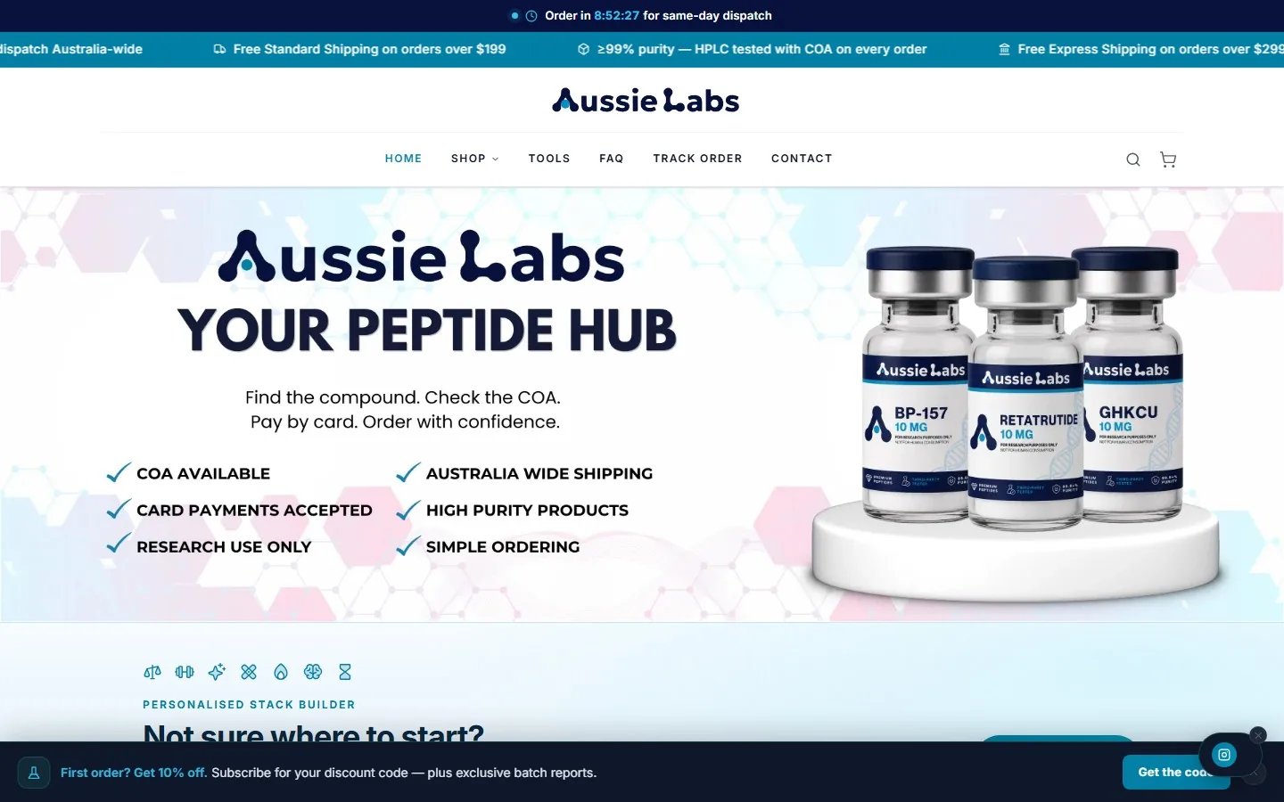 AussieLabs live site